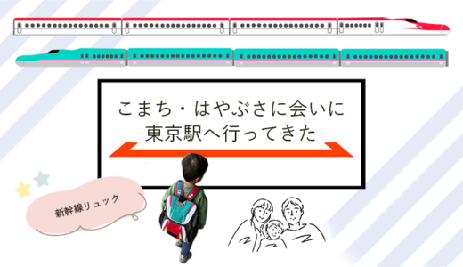 【東京駅】新幹線リュックで、こまち＆はやぶさに会ってきました！